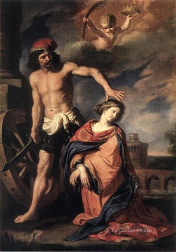 Guercino Painting - Martyrdom of St Catherine Baroque Guercino